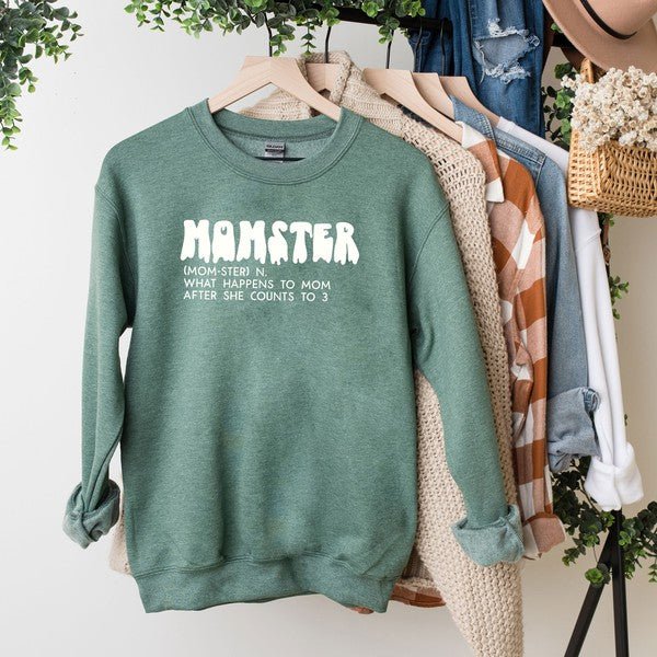 Halloween Momster Definition Graphic Sweatshirt - Shop Beauty By Elayne James