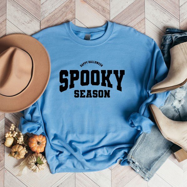Varsity Spooky Season Graphic Sweatshirt - Shop Beauty By Elayne James