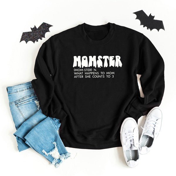 Halloween Momster Definition Graphic Sweatshirt - Shop Beauty By Elayne James