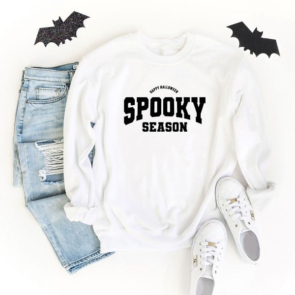 Varsity Spooky Season Graphic Sweatshirt - Shop Beauty By Elayne James